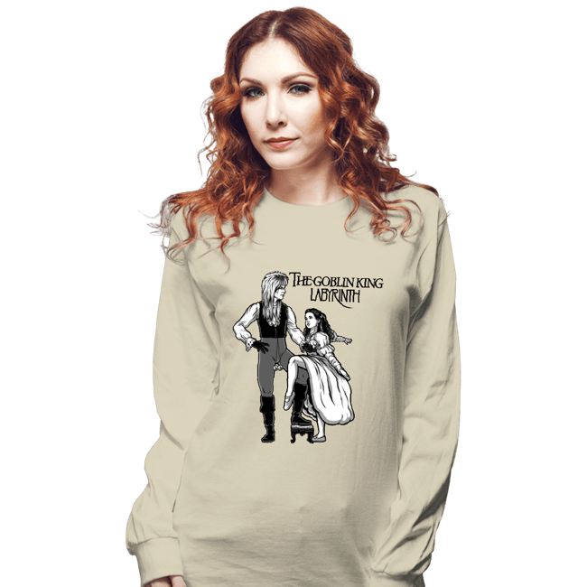 Daily_Deal_Shirts Long Sleeve Shirts, Unisex / Small / Natural Goblin King