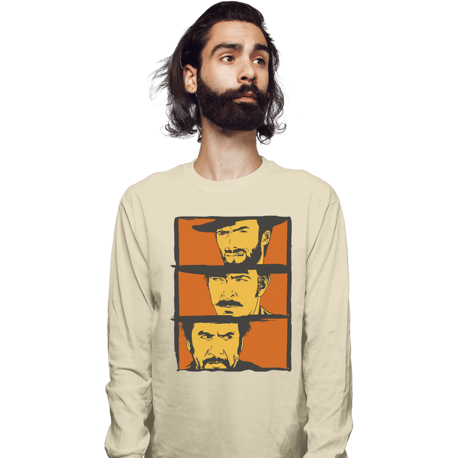 Shirts Long Sleeve Shirts, Unisex / Small / Natural The Good The Bad And The Ugly