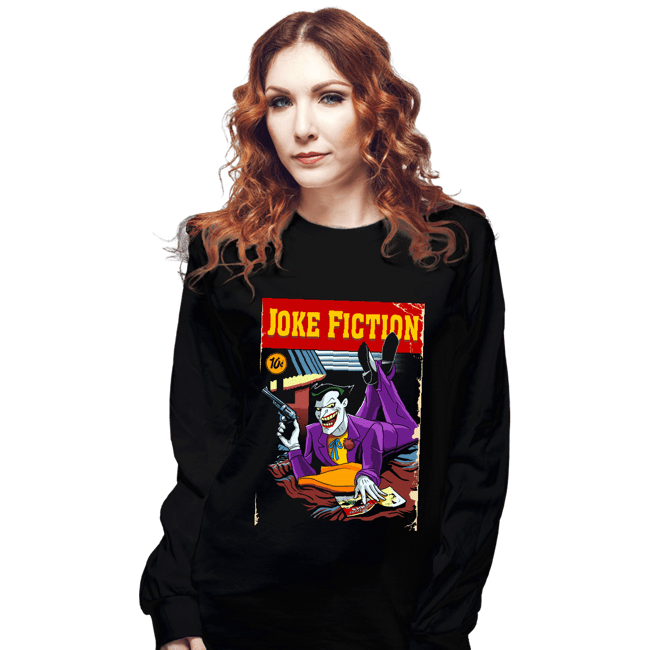 Secret_Shirts Long Sleeve Shirts, Unisex / Small / Black Joker Fiction