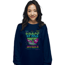 Load image into Gallery viewer, Secret_Shirts Long Sleeve Shirts, Unisex / Small / Navy Space Invader Zim
