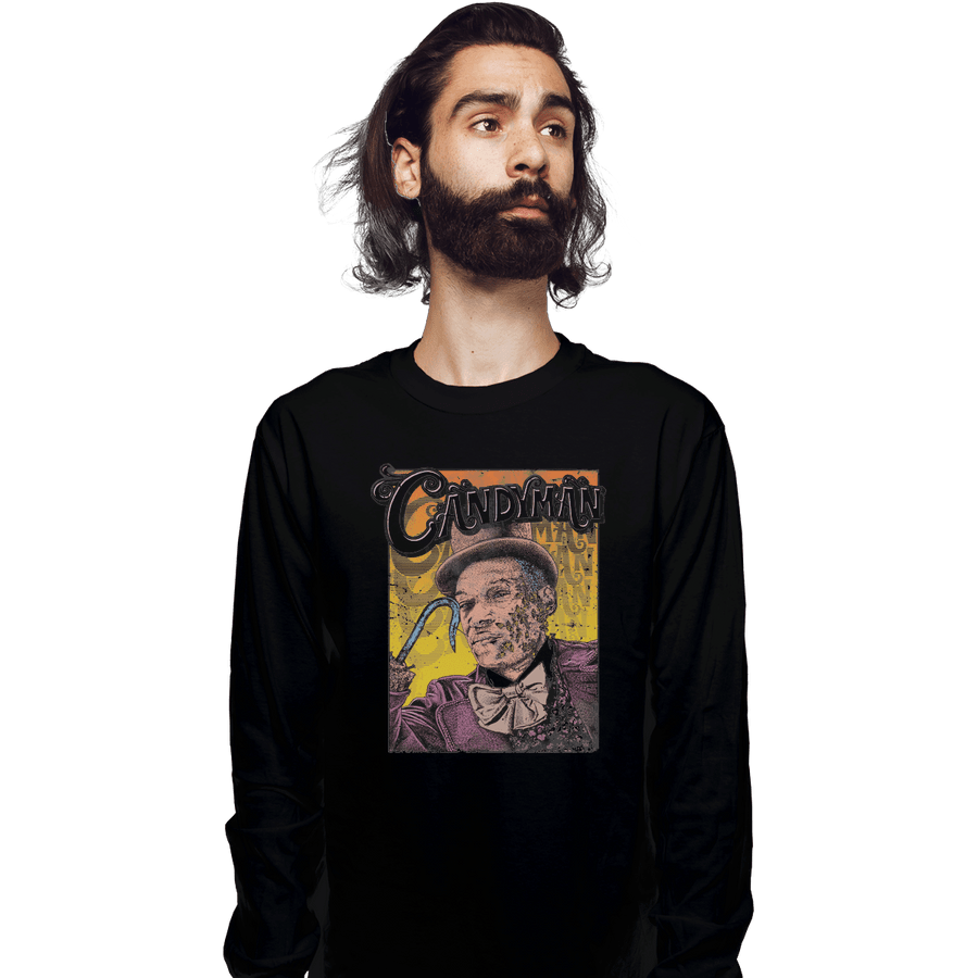 Shirts Long Sleeve Shirts, Unisex / Small / Black Candyman