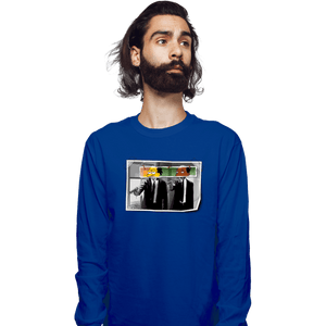 Daily_Deal_Shirts Long Sleeve Shirts, Unisex / Small / Royal Blue Nuclear Fiction