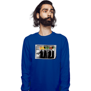 Daily_Deal_Shirts Long Sleeve Shirts, Unisex / Small / Royal Blue Nuclear Fiction