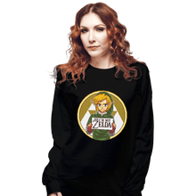 Load image into Gallery viewer, Shirts Long Sleeve Shirts, Unisex / Small / Black Dude, I&#39;m Not Zelda
