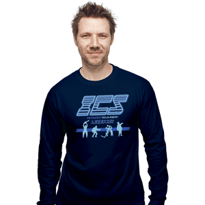 Shirts Long Sleeve Shirts, Unisex / Small / Navy Running Man ICS Legends