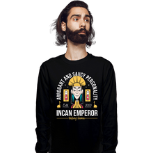 Load image into Gallery viewer, Daily_Deal_Shirts Long Sleeve Shirts, Unisex / Small / Black Incan Emperor
