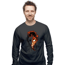 Load image into Gallery viewer, Daily_Deal_Shirts Long Sleeve Shirts, Unisex / Small / Charcoal Power God Of Fire
