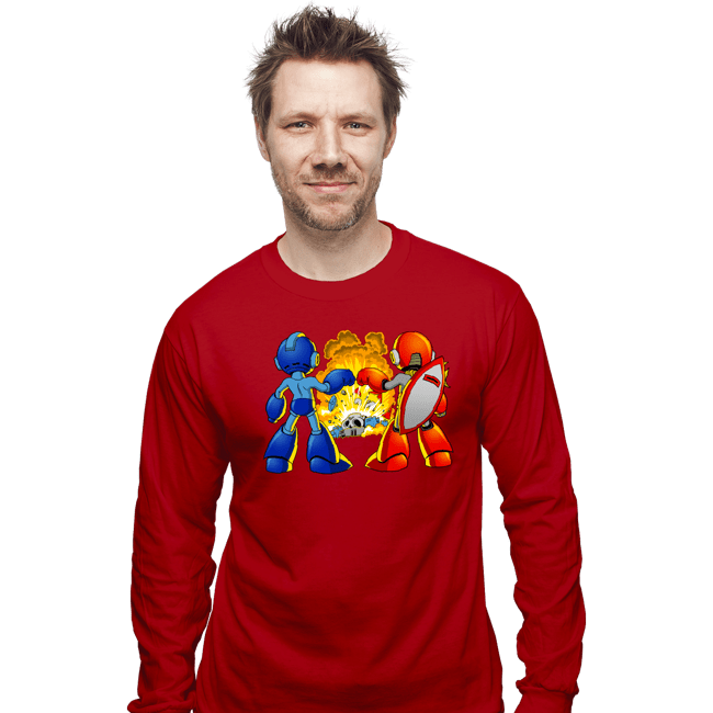 Shirts Long Sleeve Shirts, Unisex / Small / Red Ro Bro Fist