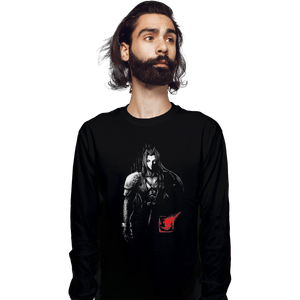 Shirts Long Sleeve Shirts, Unisex / Small / Black One Winged Angel Ink