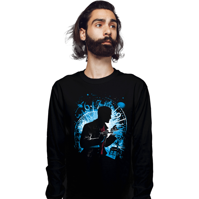 Daily_Deal_Shirts Long Sleeve Shirts, Unisex / Small / Black The 9th Doctor