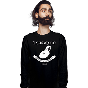 Shirts Long Sleeve Shirts, Unisex / Small / Black Rabbit