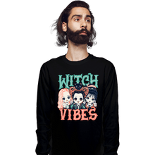 Load image into Gallery viewer, Secret_Shirts Long Sleeve Shirts, Unisex / Small / Black Witchy Vibes
