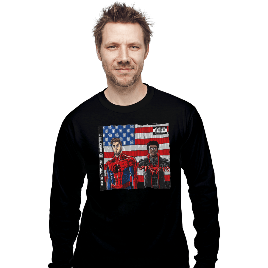 Shirts Long Sleeve Shirts, Unisex / Small / Black Spider-Verse