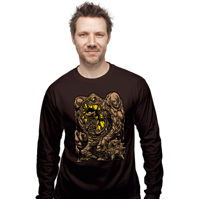 Daily_Deal_Shirts Long Sleeve Shirts, Unisex / Small / Dark Chocolate Muddman