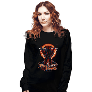 Shirts Long Sleeve Shirts, Unisex / Small / Black Retro Mercenary