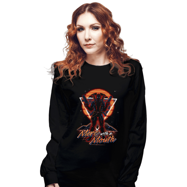 Shirts Long Sleeve Shirts, Unisex / Small / Black Retro Mercenary