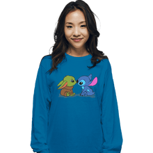 Load image into Gallery viewer, Shirts Long Sleeve Shirts, Unisex / Small / Sapphire Kawaii Babies
