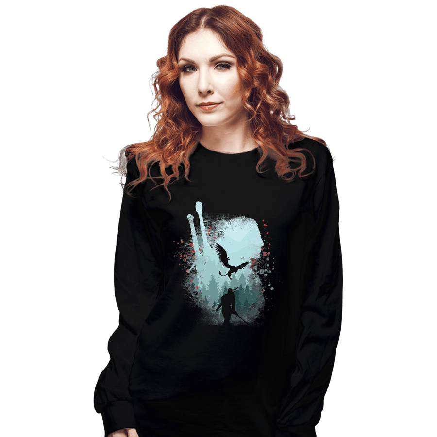 Shirts Long Sleeve Shirts, Unisex / Small / Black Wild Pursuit
