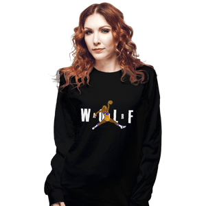 Shirts Long Sleeve Shirts, Unisex / Small / Black Air Wolf '85