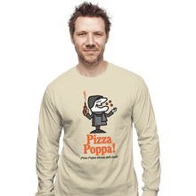 Load image into Gallery viewer, Daily_Deal_Shirts Long Sleeve Shirts, Unisex / Small / Natural Pizza Poppa
