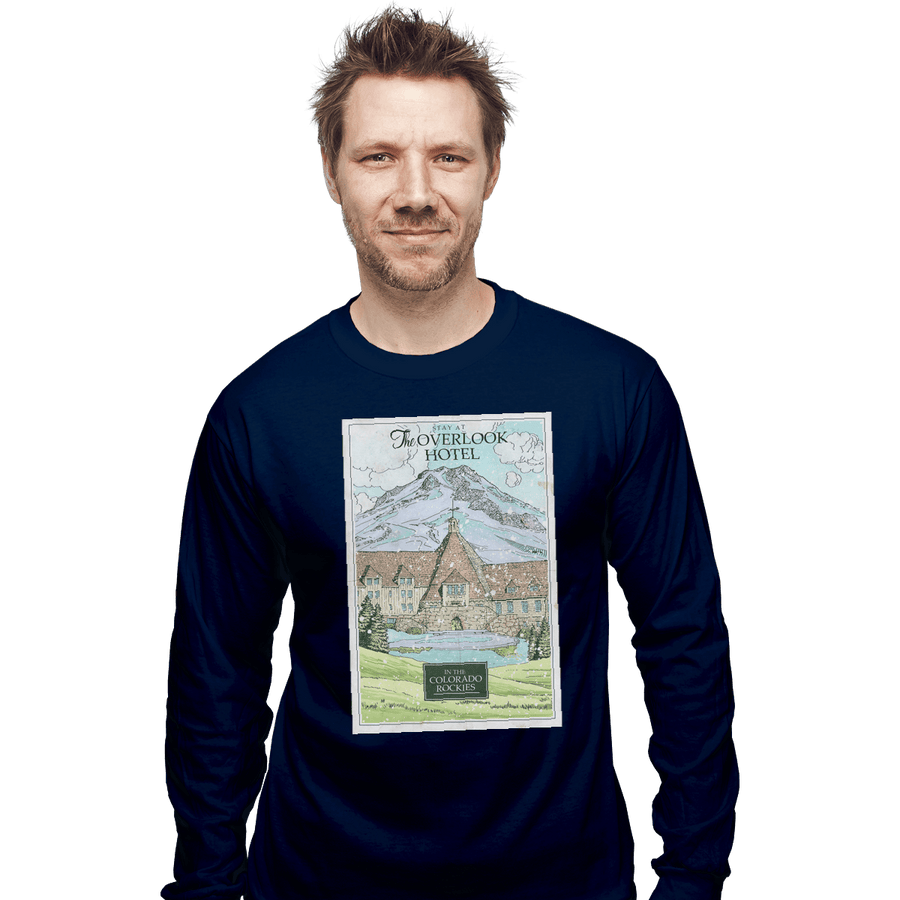 Shirts Long Sleeve Shirts, Unisex / Small / Navy Stay at the Overlook Hotel