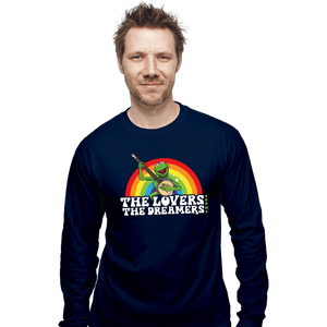 Daily_Deal_Shirts Long Sleeve Shirts, Unisex / Small / Navy Rainbow Connection
