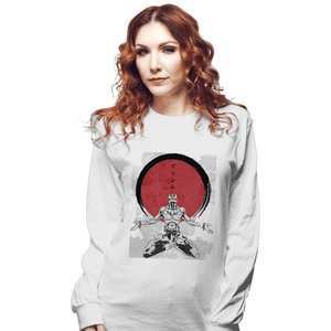 Shirts Long Sleeve Shirts, Unisex / Small / White Dhalsim Zen