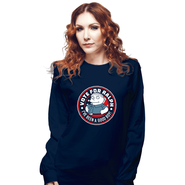 Shirts Long Sleeve Shirts, Unisex / Small / Navy Vote For Ralph
