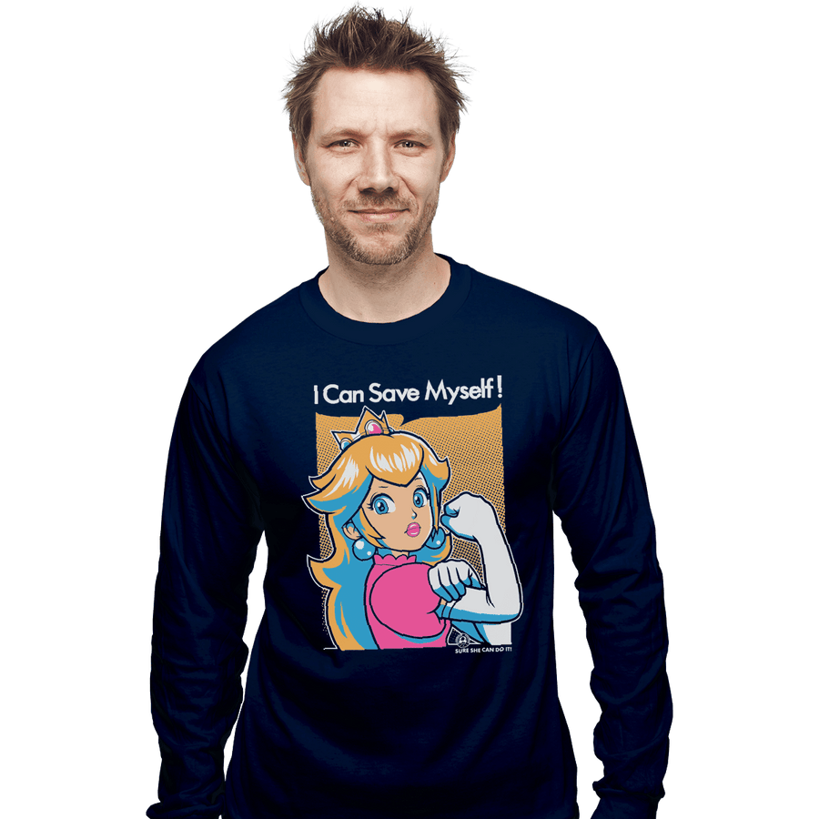 Shirts Long Sleeve Shirts, Unisex / Small / Navy Save Myself