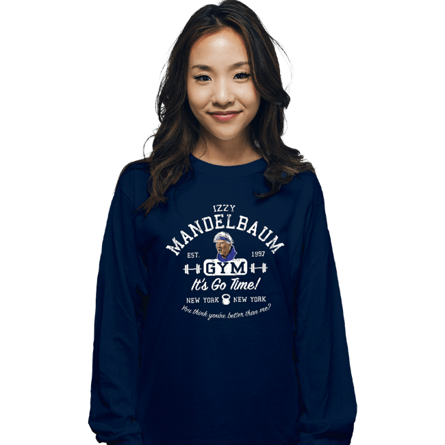 Secret_Shirts Long Sleeve Shirts, Unisex / Small / Navy Mandelbaum Gym