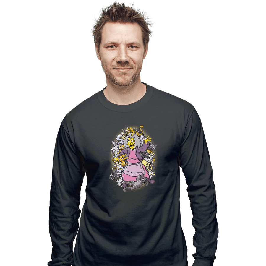 Shirts Long Sleeve Shirts, Unisex / Small / Charcoal Americat Beauty