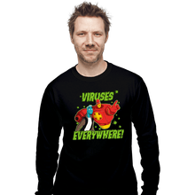 Load image into Gallery viewer, Daily_Deal_Shirts Long Sleeve Shirts, Unisex / Small / Black Viruses Everywhere
