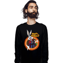 Load image into Gallery viewer, Daily_Deal_Shirts Long Sleeve Shirts, Unisex / Small / Black Doctor Bunny Looneyverse
