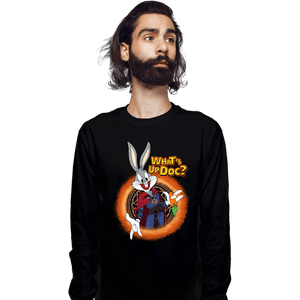 Daily_Deal_Shirts Long Sleeve Shirts, Unisex / Small / Black Doctor Bunny Looneyverse