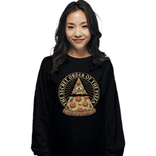 Load image into Gallery viewer, Daily_Deal_Shirts Long Sleeve Shirts, Unisex / Small / Black Secret Order Of The Pizza
