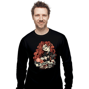 Daily_Deal_Shirts Long Sleeve Shirts, Unisex / Small / Black Rocker Merida