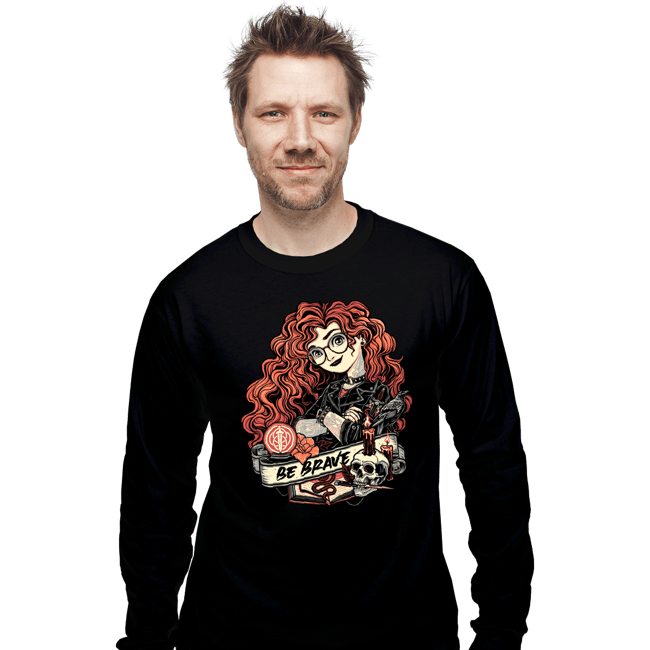 Daily_Deal_Shirts Long Sleeve Shirts, Unisex / Small / Black Rocker Merida