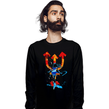 Load image into Gallery viewer, Shirts Long Sleeve Shirts, Unisex / Small / Black Neptune
