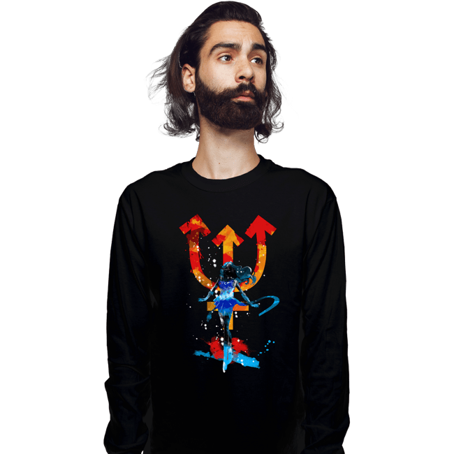 Shirts Long Sleeve Shirts, Unisex / Small / Black Neptune