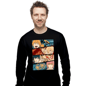 Daily_Deal_Shirts Long Sleeve Shirts, Unisex / Small / Black Chainsaw Hunters