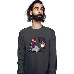 Daily_Deal_Shirts Long Sleeve Shirts, Unisex / Small / Charcoal The Sword In The Grayskull