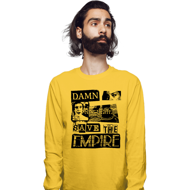 Daily_Deal_Shirts Long Sleeve Shirts, Unisex / Small / Gold Save Empire Records!