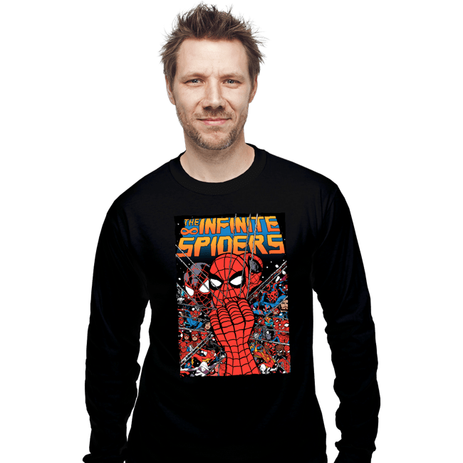 Secret_Shirts Long Sleeve Shirts, Unisex / Small / Black The Infinite Spiders