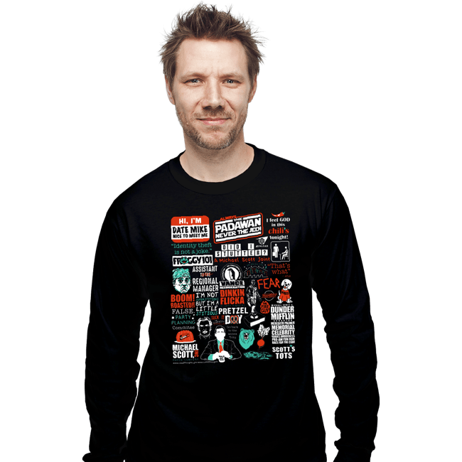 Shirts Long Sleeve Shirts, Unisex / Small / Black All Things Office