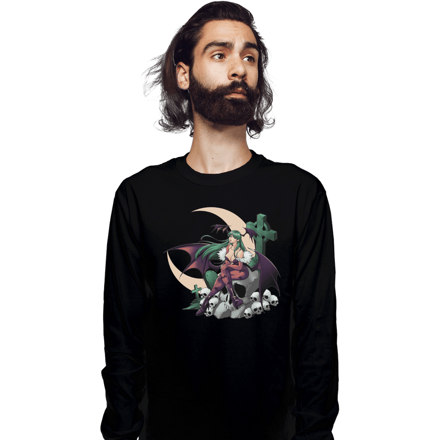 Shirts Long Sleeve Shirts, Unisex / Small / Black Night Warrior