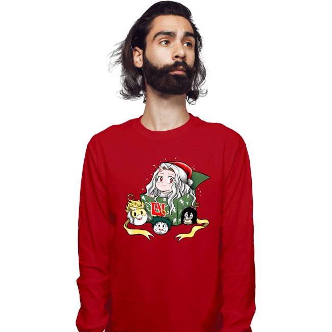 Daily_Deal_Shirts Long Sleeve Shirts, Unisex / Small / Red Christmas Of Heroes