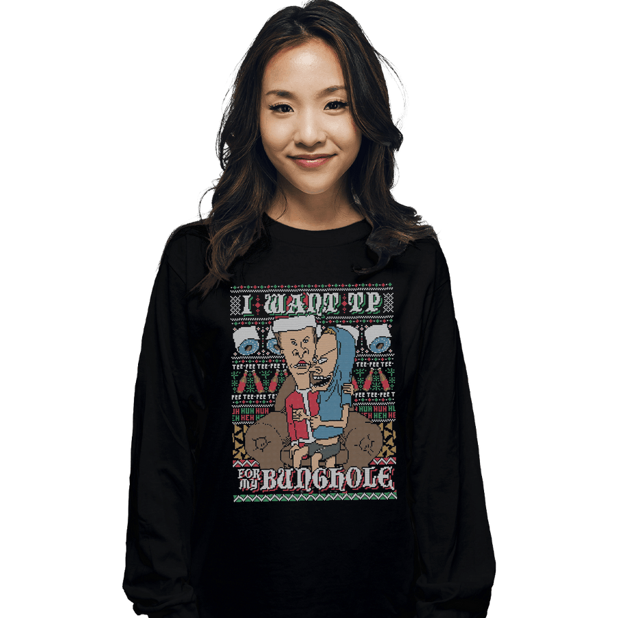 Shirts Long Sleeve Shirts, Unisex / Small / Black TP for Xmas
