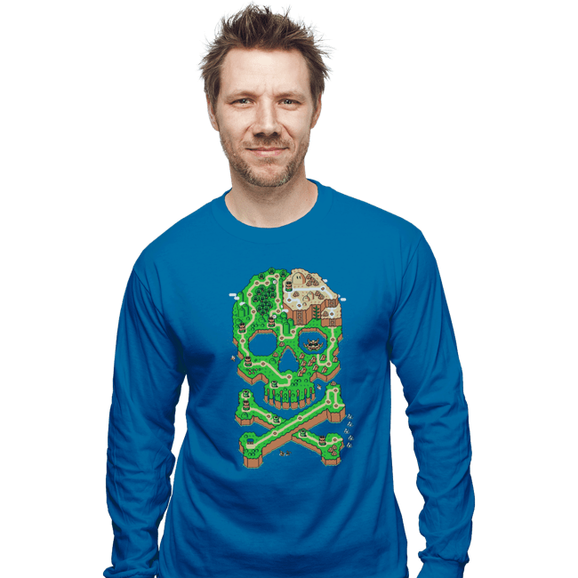 Shirts Long Sleeve Shirts, Unisex / Small / Sapphire Jolly Plumber