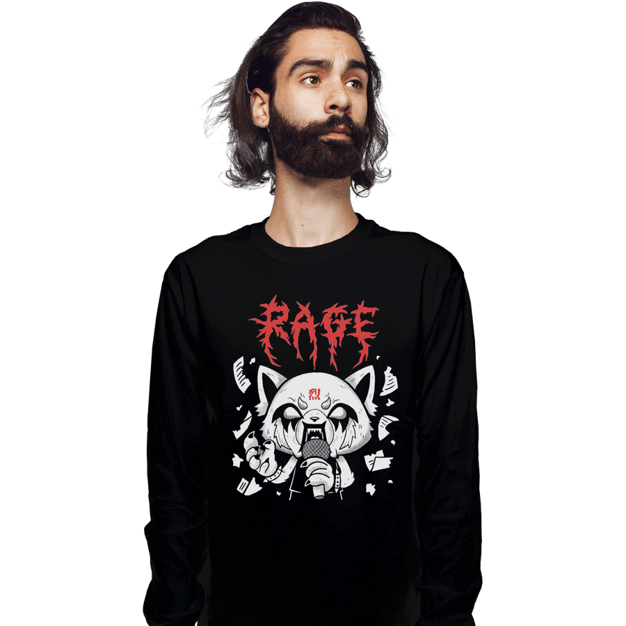 Shirts Long Sleeve Shirts, Unisex / Small / Black Rage Mood