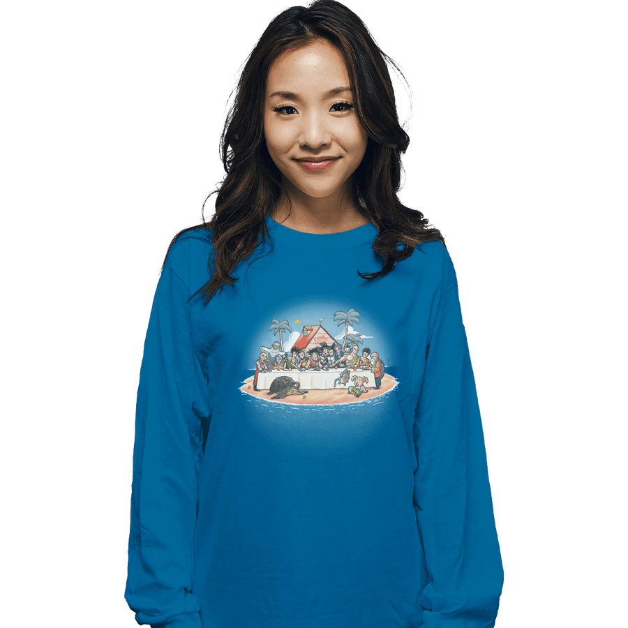Shirts Long Sleeve Shirts, Unisex / Small / Sapphire Kame Dinner